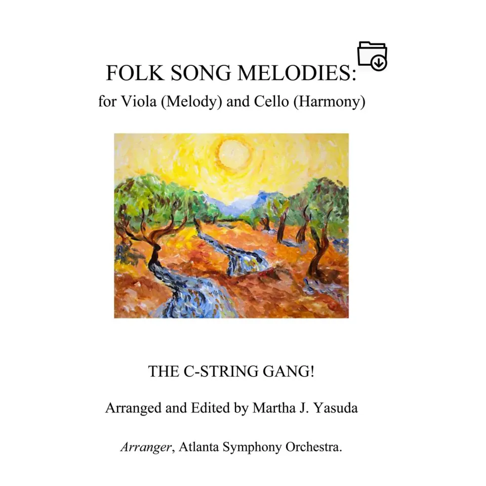 Martha Yasuda Folk Song Melodies Noten Viola Cello Download