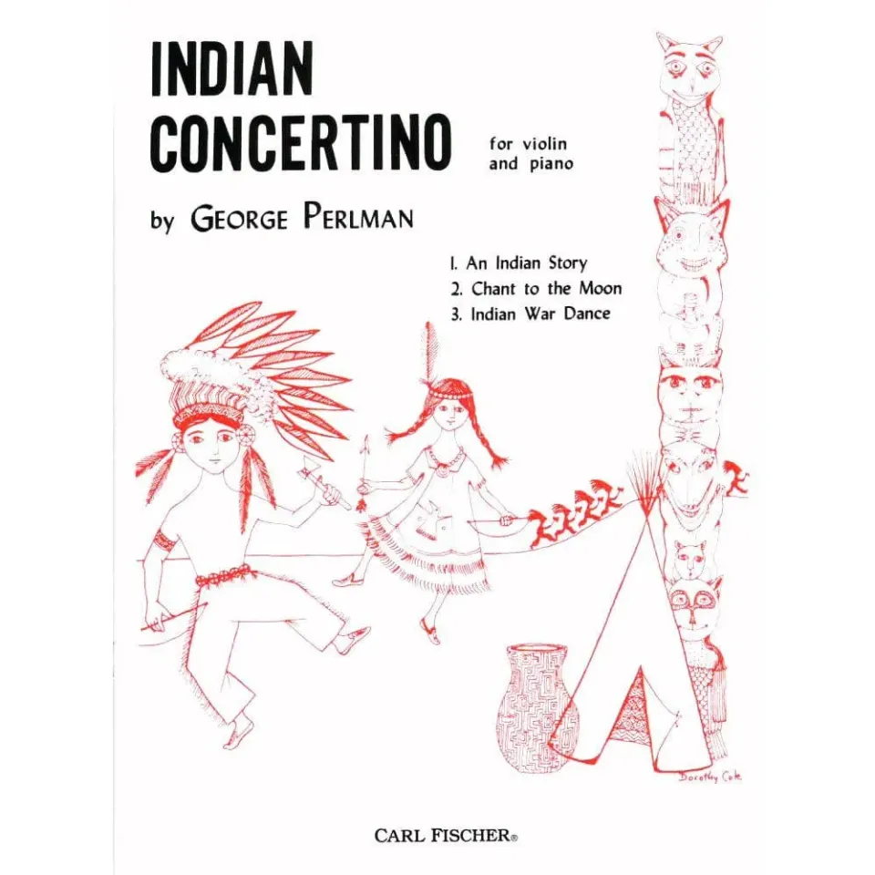 Carl Fischer Perlman Indian Concertino Noten Violine Klavier