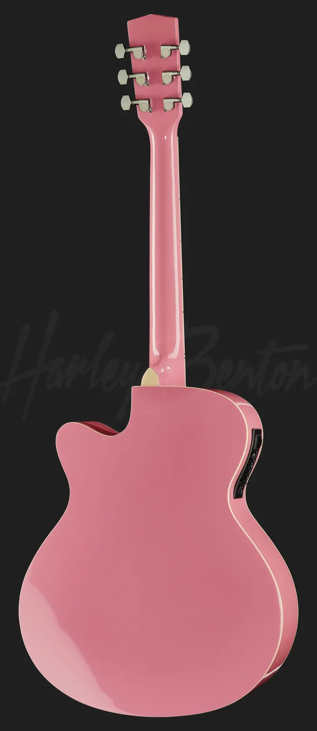 Harley Benton Custom EAX-10 Westerngitarre Pinky Tonabnehmer