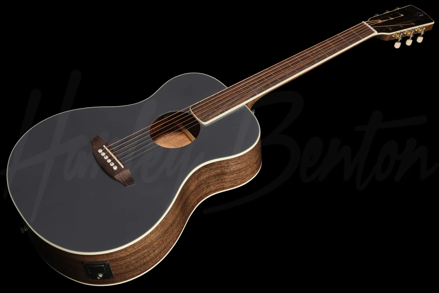 Harley Benton Custom Line CLF-50E Westerngitarre Anth Metallic