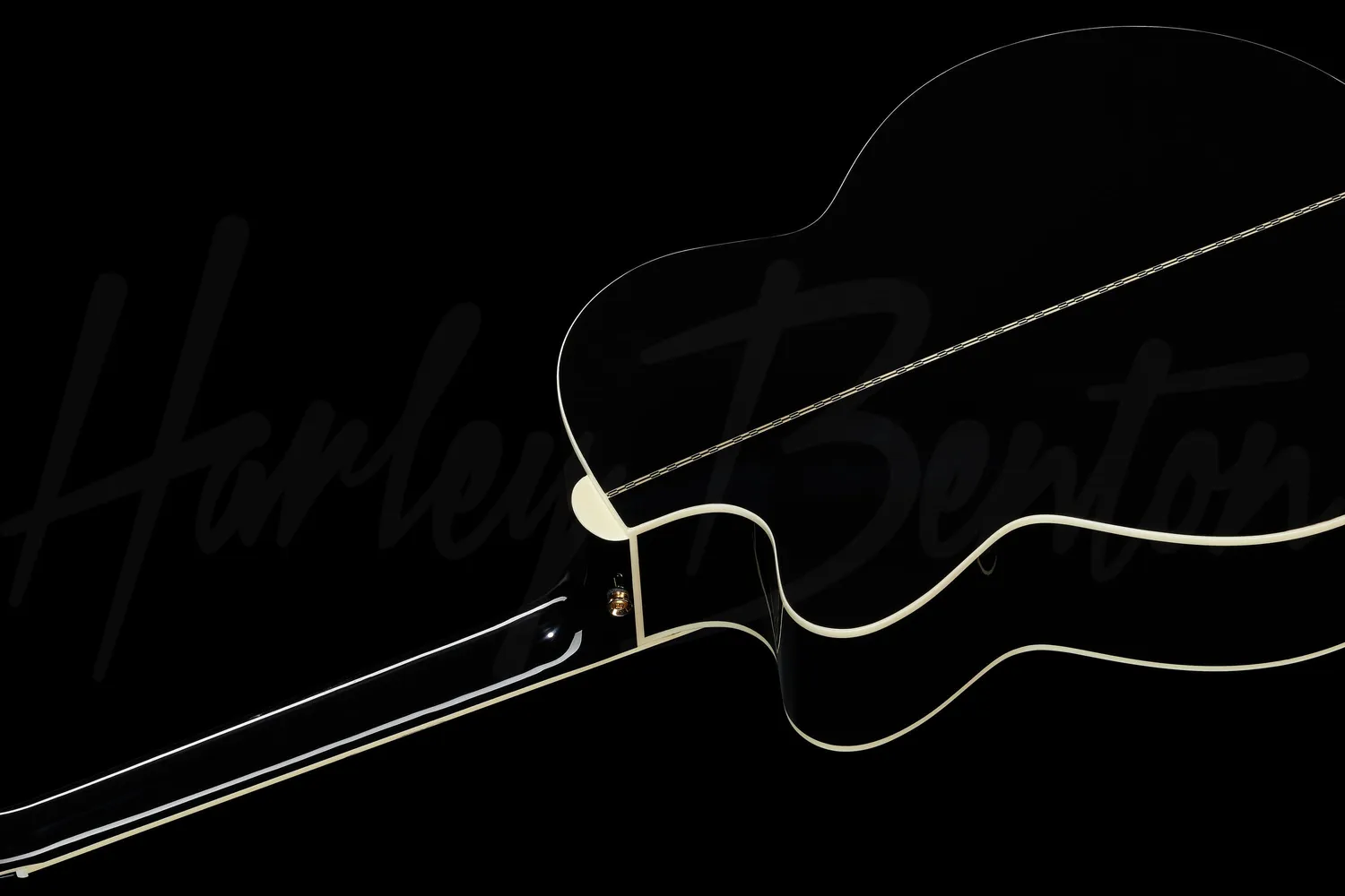 Harley Benton CL King-CE BK Westerngitarre schwarz massiv