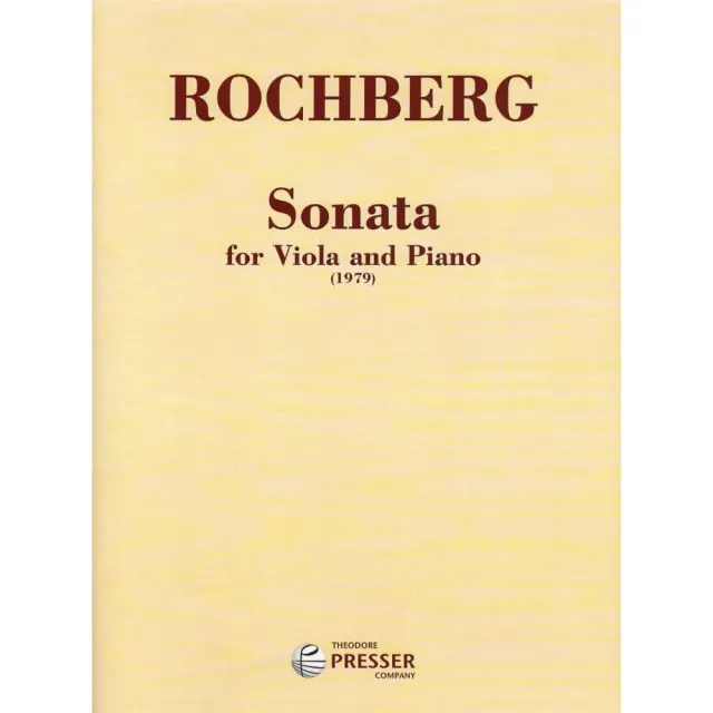 Presser Rochberg Sonata 1979 Bratschennoten Viola Klavier