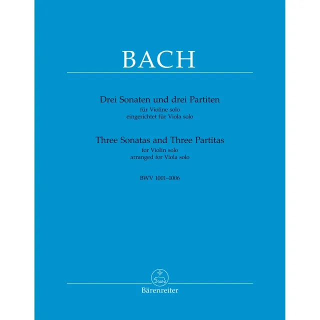 Bärenreiter Bach BWV 1001-1006 Noten für Viola solo