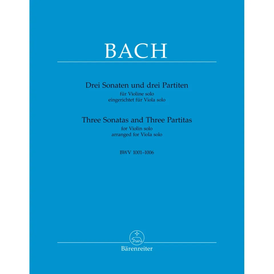 Bärenreiter Bach BWV 1001-1006 Noten für Viola solo