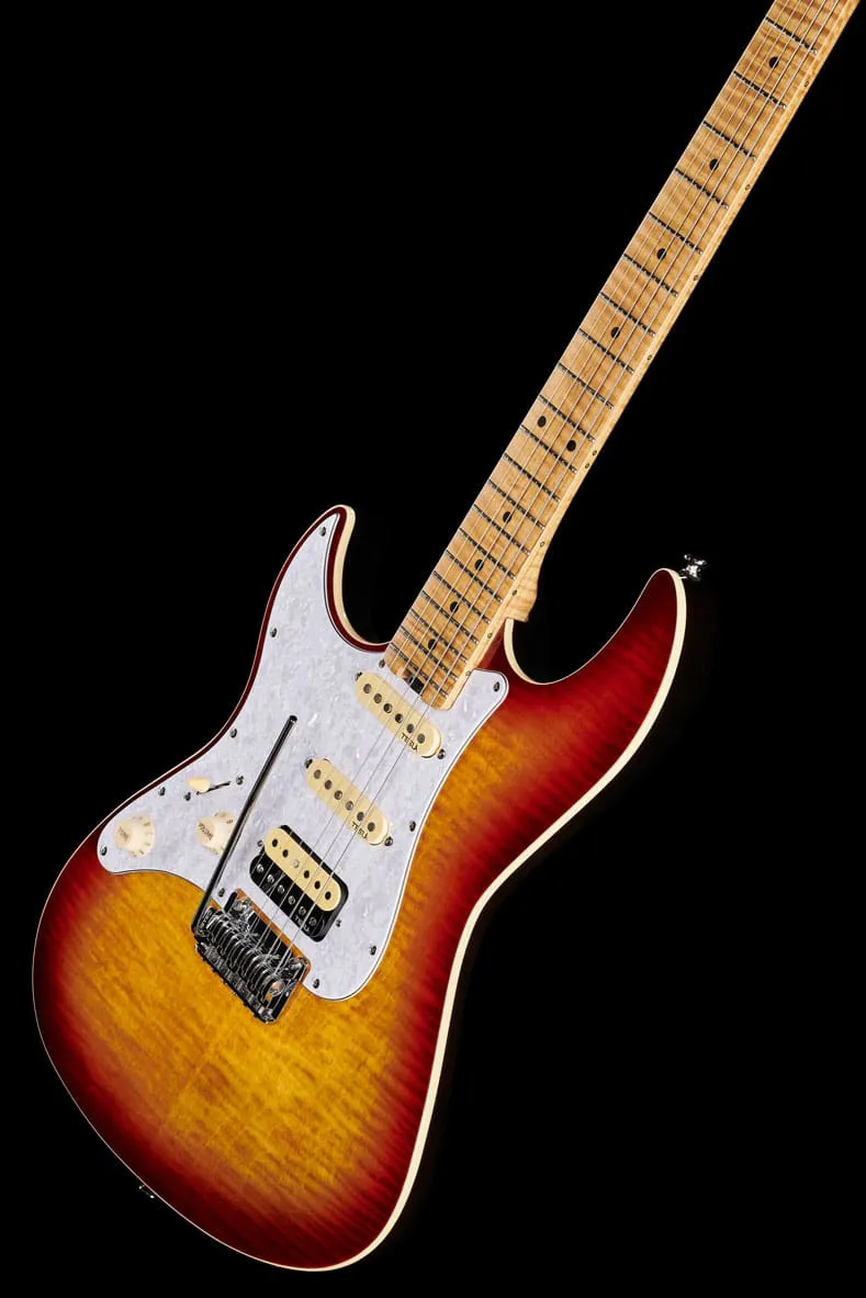Harley Benton ST-Modern Plus E-Gitarre LH Bengal Burst HSS
