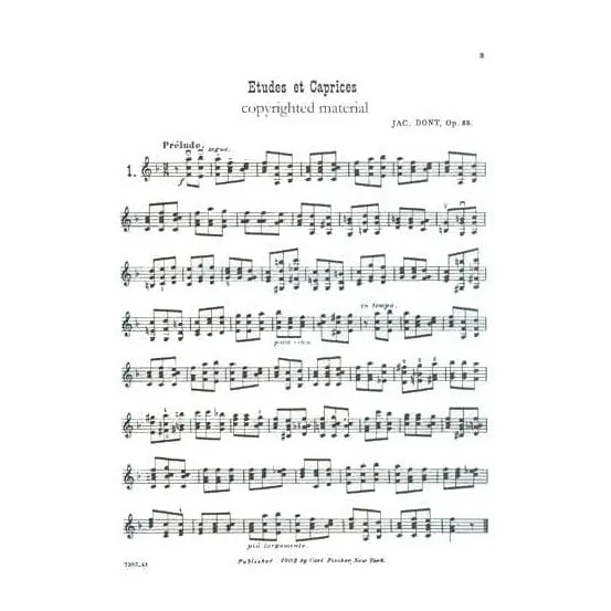 Dont 24 Etüden Caprices Op 35 Violine Solo Fischer