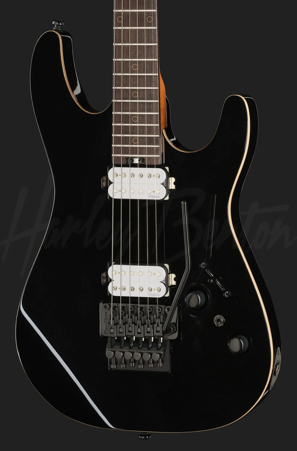 Harley Benton Progressive Fusion-IV HH RW FR BM E-Gitarre Floyd Rose