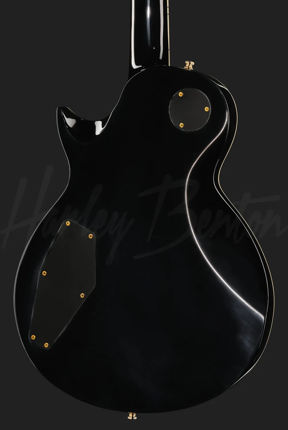 Harley Benton SC-Custom III P90 E-Gitarre Black Meranti