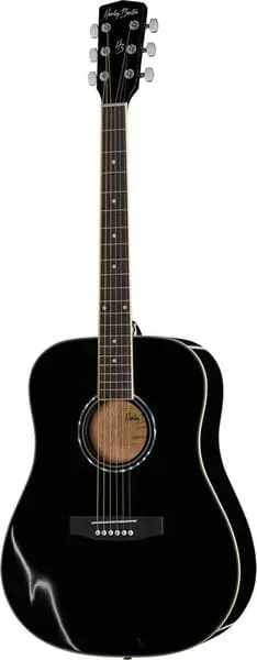 Harley Benton Custom D-120 Westerngitarre BK schwarz