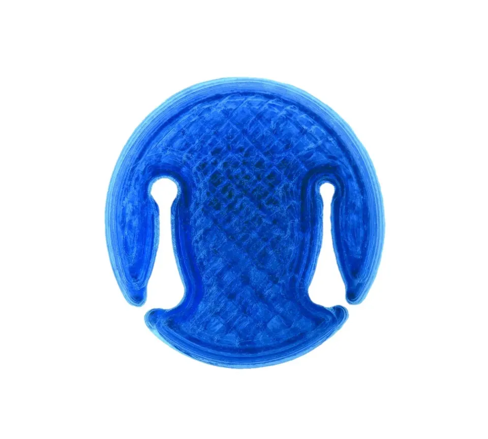 3D Sound 2 Hole Cellodämpfer Blau Gummi