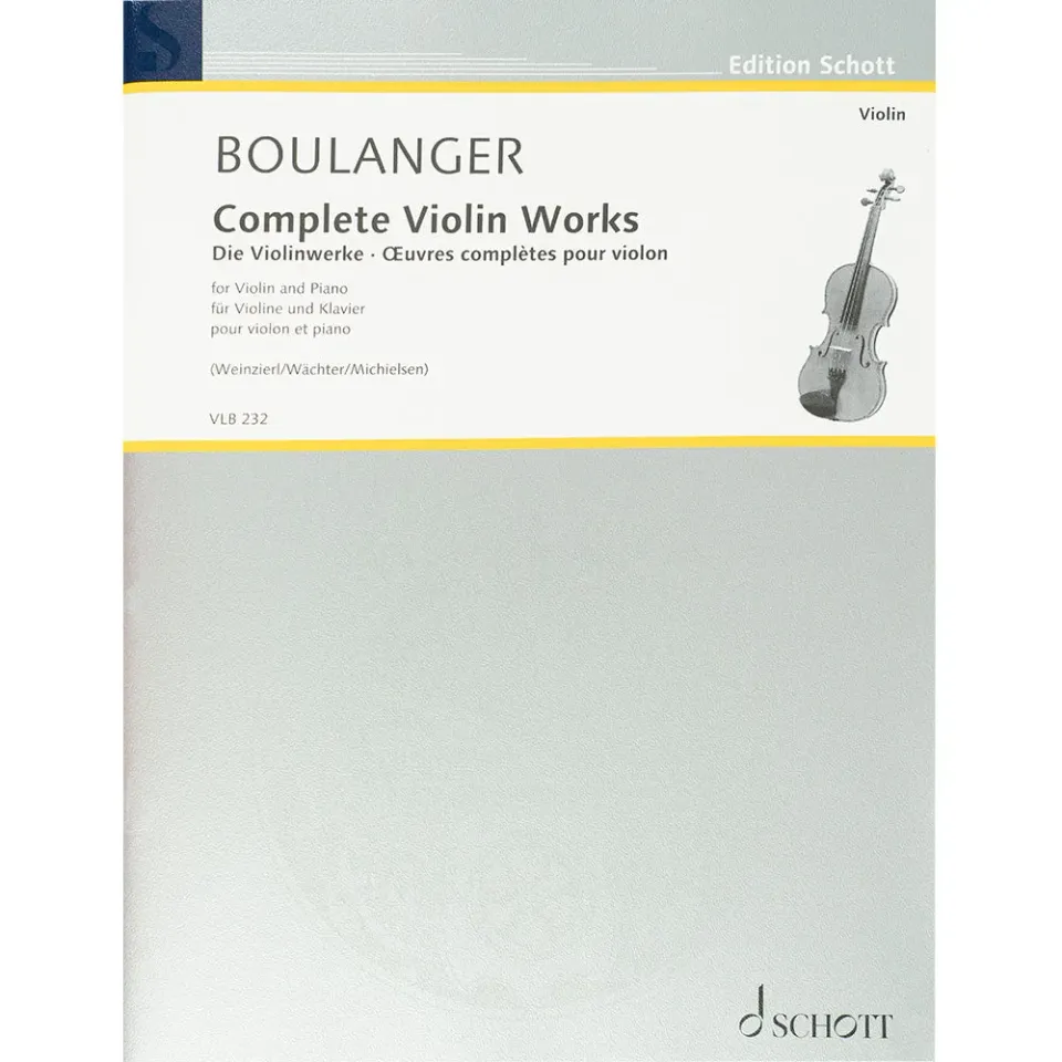 Schott Boulanger Complete Violin Works Violinnoten