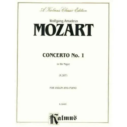 Mozart Violinkonzert Nr.1 B-Dur K 207 Noten Violine Klavier