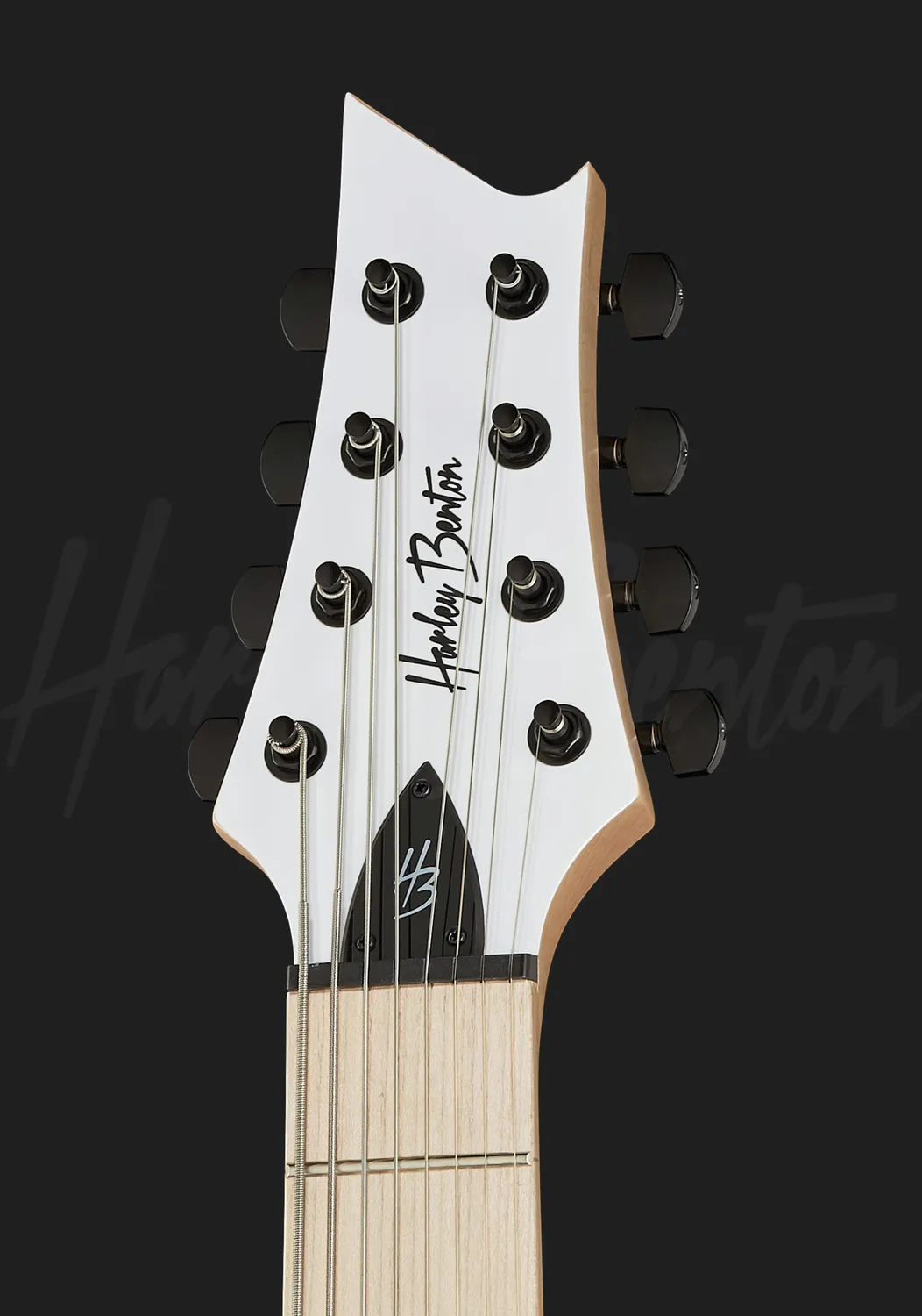 Harley Benton Rock R-458MN WH 8-Saiter E-Gitarre weiß