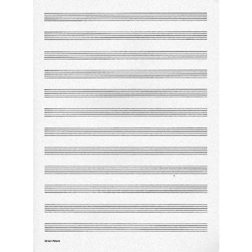 Edition Peters Manuskriptpapier 48 Seiten 12 Systeme