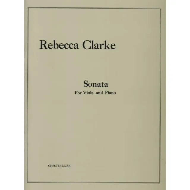 Chester Clarke Sonata Viola Noten Viola Klavier 1919