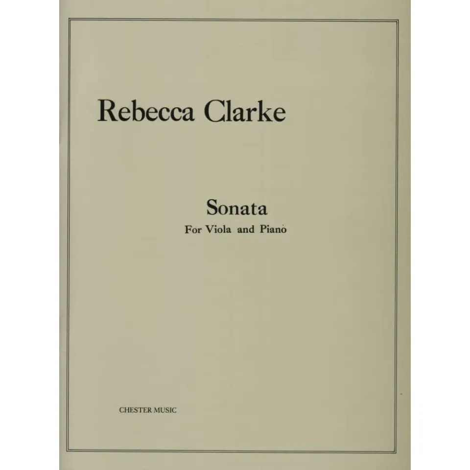 Chester Clarke Sonata Viola Noten Viola Klavier 1919
