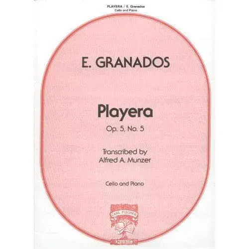 Granados Playera Spanish Dance No.5 Cello Klavier Noten