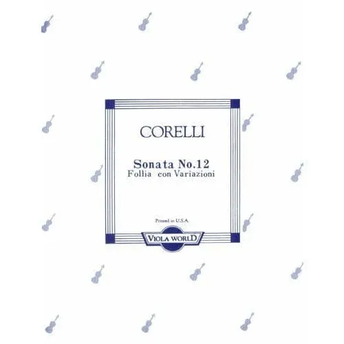 Corelli Sonate La Folia Op 5 Nr 12 Bratschennoten