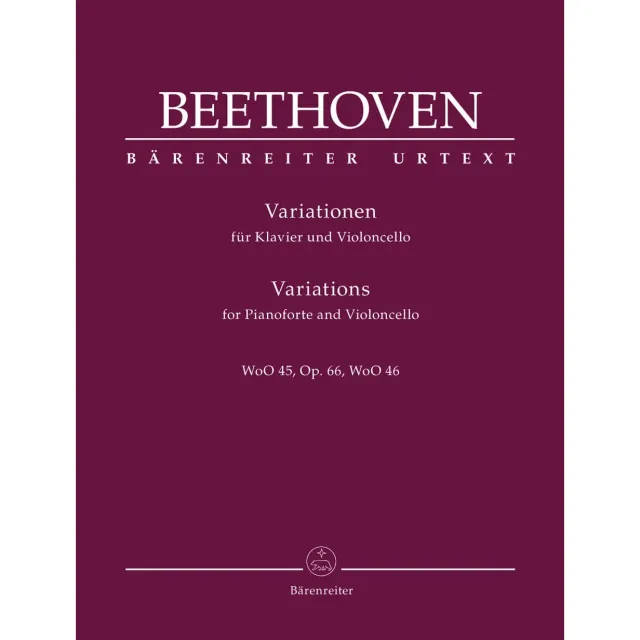 Bärenreiter Beethoven Variationen WoO 45 Op 66 Noten Cello Klavier