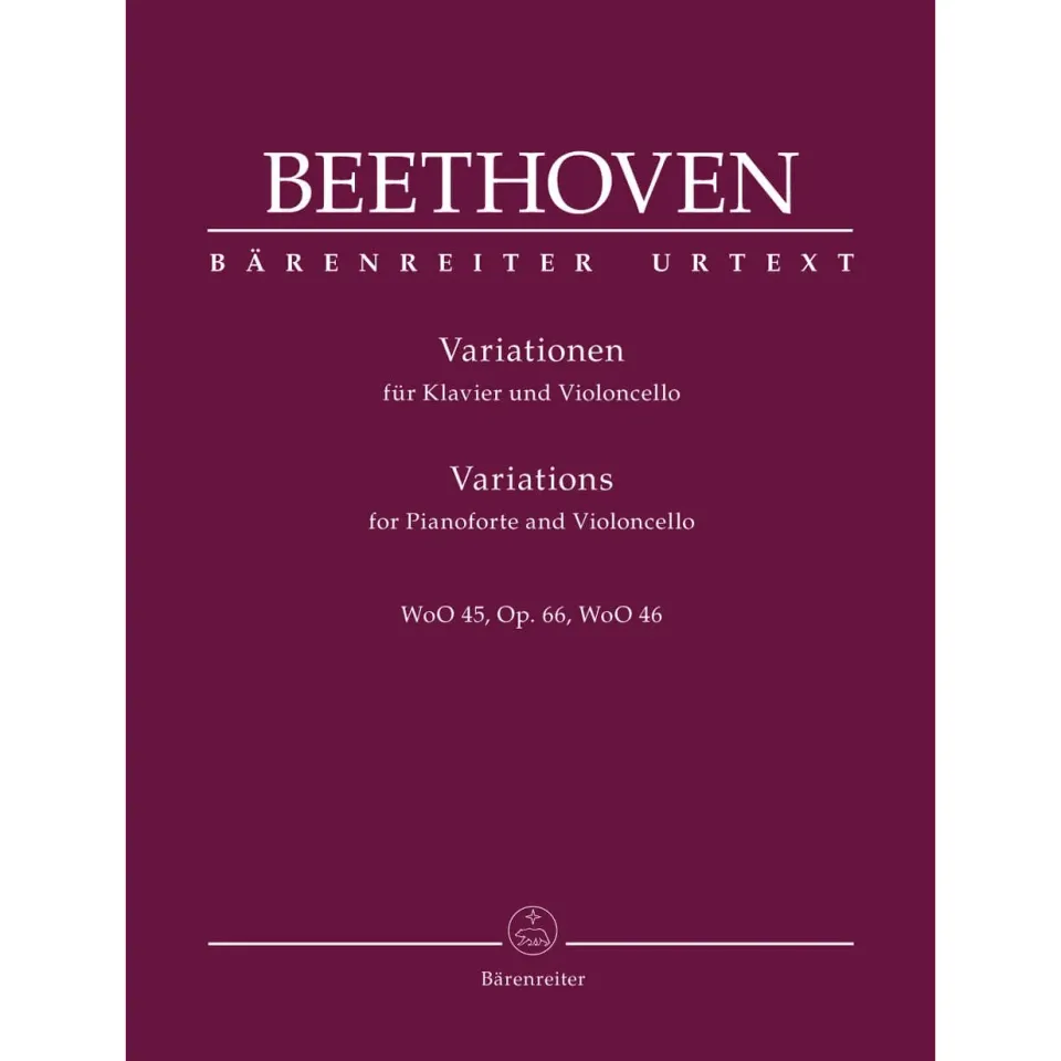Bärenreiter Beethoven Variationen WoO 45 Op 66 Noten Cello Klavier