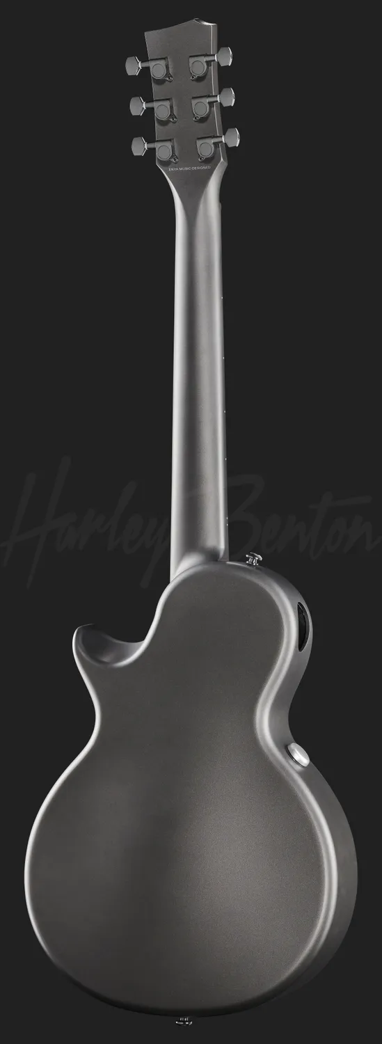 Harley Benton Custom Line TravelMate-E Reisegitarre Carbon