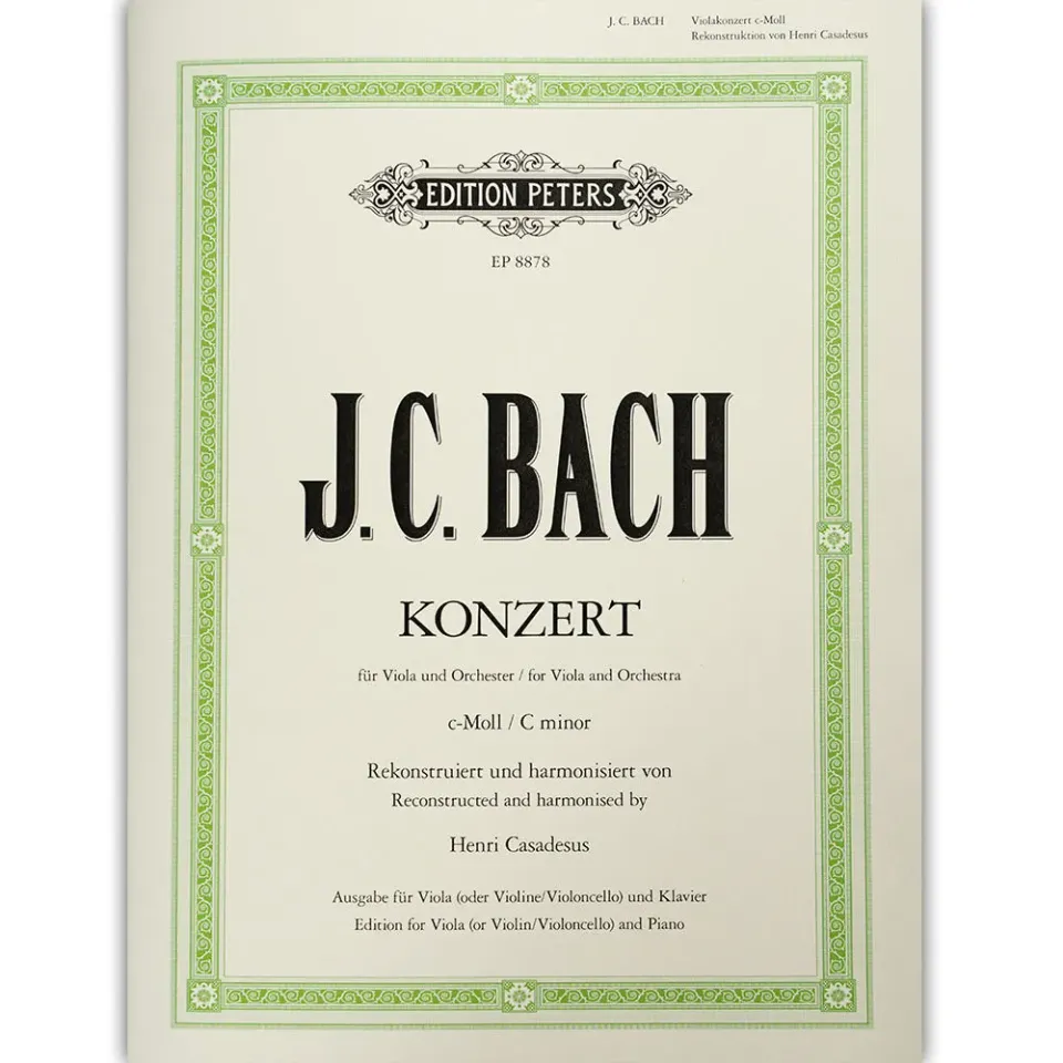 Peters Casadesus Konzert c-Moll Viola Noten Klavier Auszug