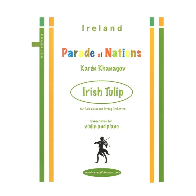Khanagov Irish Tulip Violinnoten Klavier Hanaga