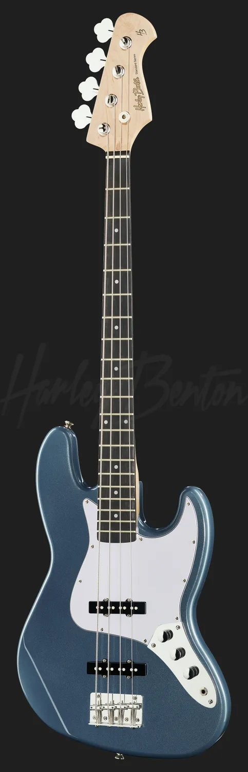 Harley Benton JB-20 MB E-Bass Blau Metallic