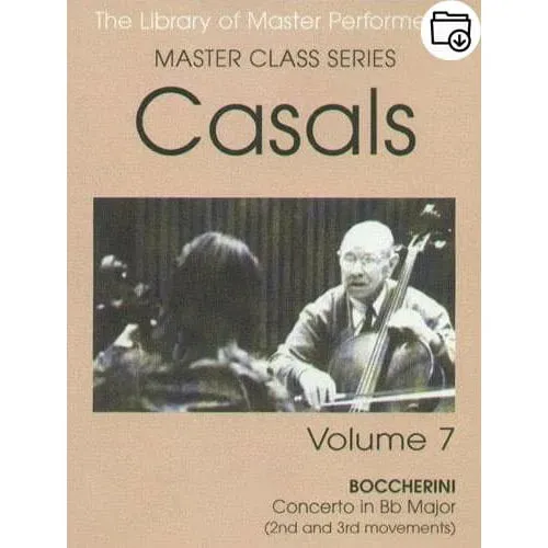 Casals Master Class Volume 7 Cello-Noten Heft Unterricht