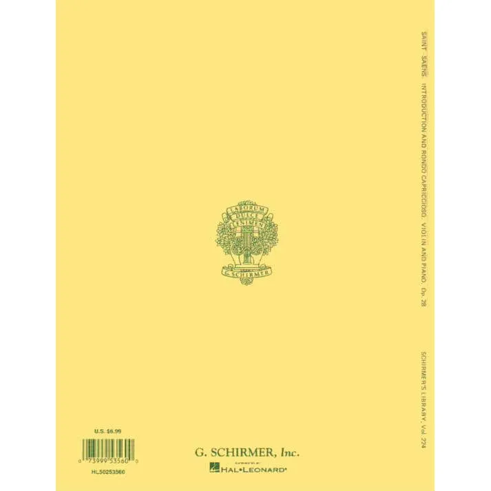 Saint-Saëns Op. 28 Violinnoten Introduction Rondo Schradieck