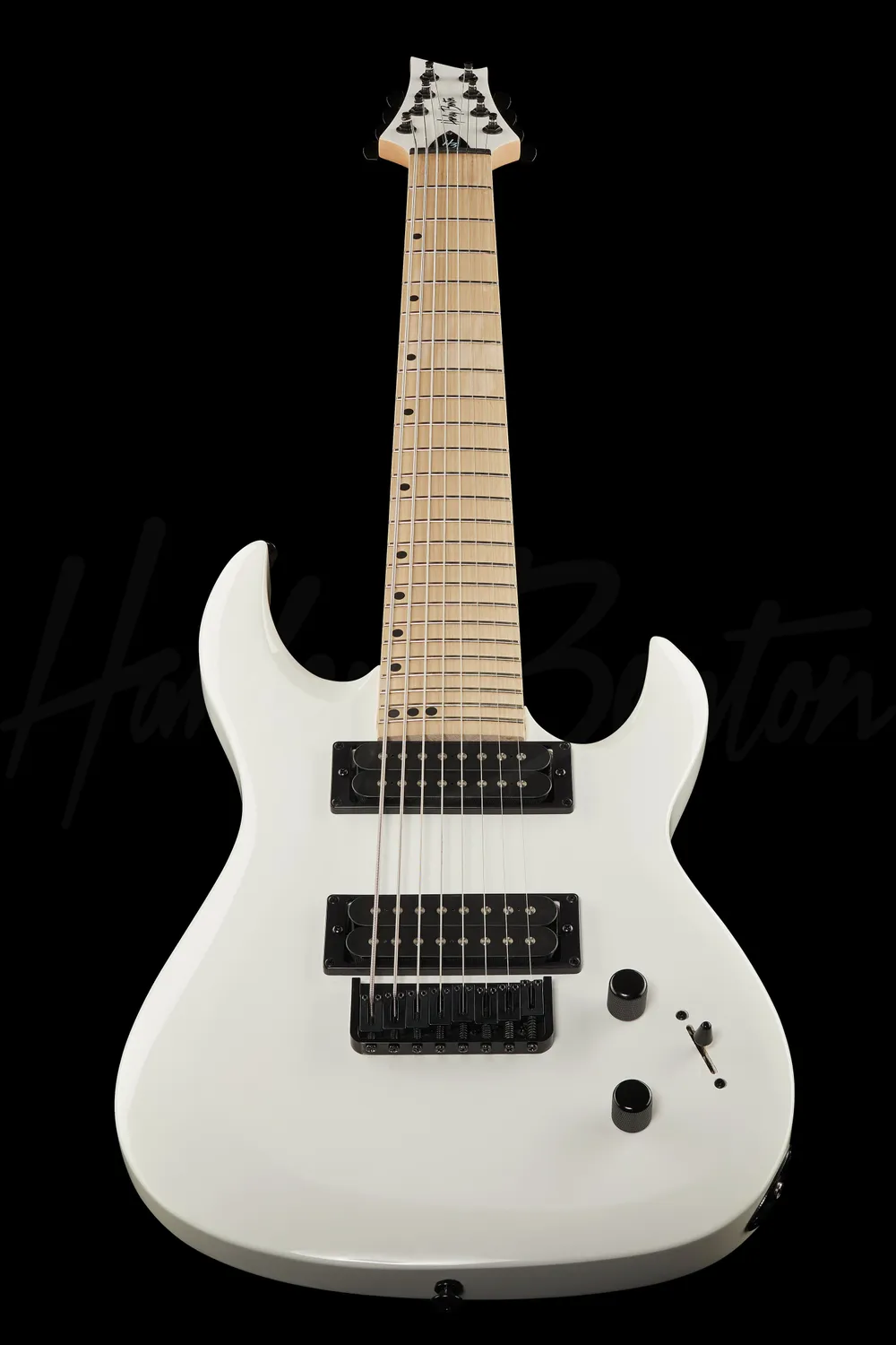 Harley Benton Rock R-458MN WH 8-Saiter E-Gitarre weiß