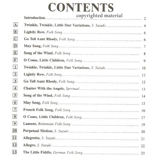Suzuki Bass School Volume 1 Kontrabass Noten Anfänger