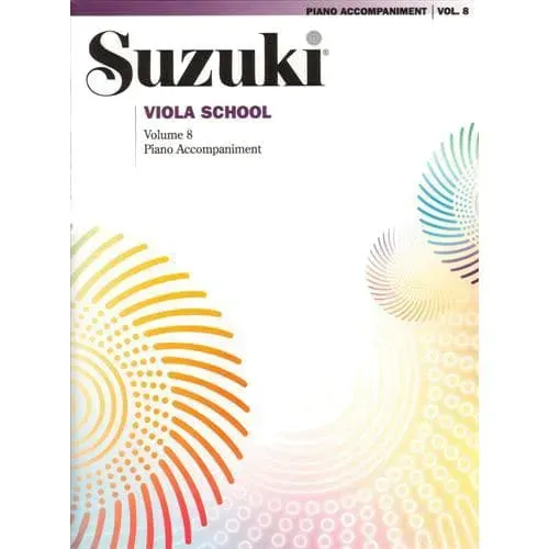 Suzuki Viola School Volume 8 Bratschennoten Klavierbegleitung