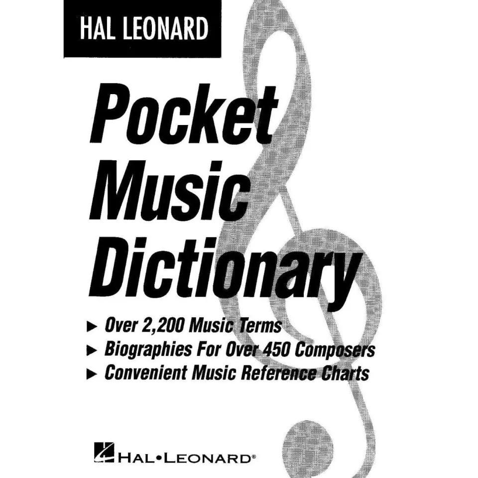 Hal Leonard Pocket Music Dictionary Musiklexikon Tasche