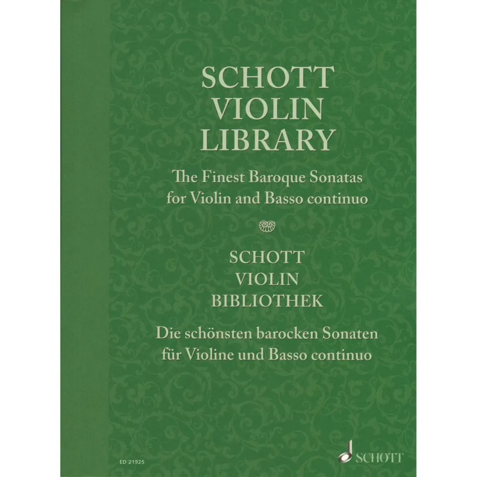 Schott Finest Baroque Sonatas Noten für Violine Continuo