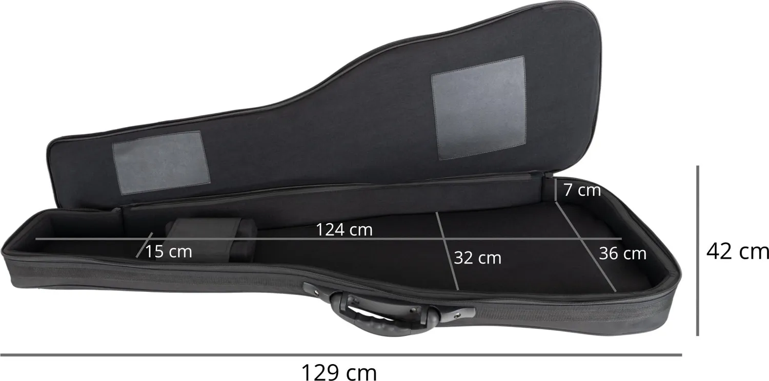 Rocktile EBSC-2124BK E-Bass Softcase Gigbag 2cm schwarz