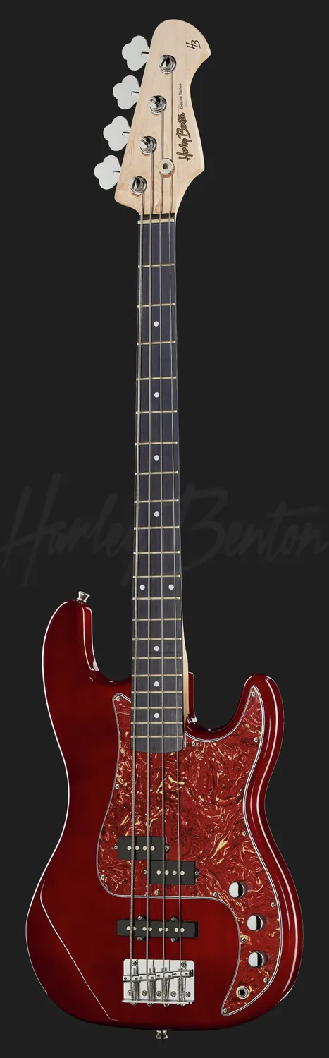 Harley Benton PJ-4 HTR E-Bass Trans Red