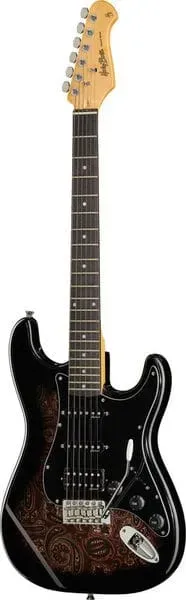 Harley Benton Classic ST-70 E-Gitarre Black Paisley