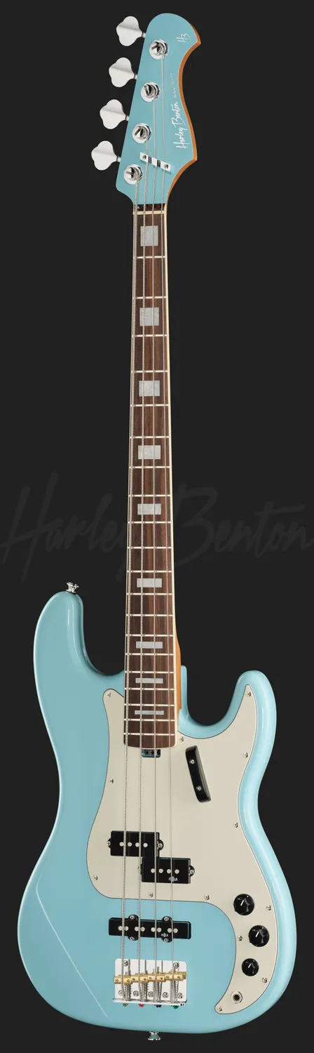 Harley Benton Pro Series MV-4PJ E-Bass Daphne Blue PJ-Tonabnehmer