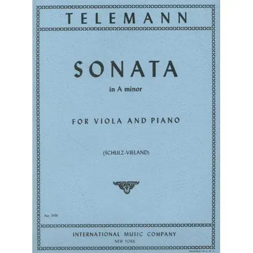 Georg Philipp Telemann Sonata a-Moll TWV 41:a6 Noten Bratsche