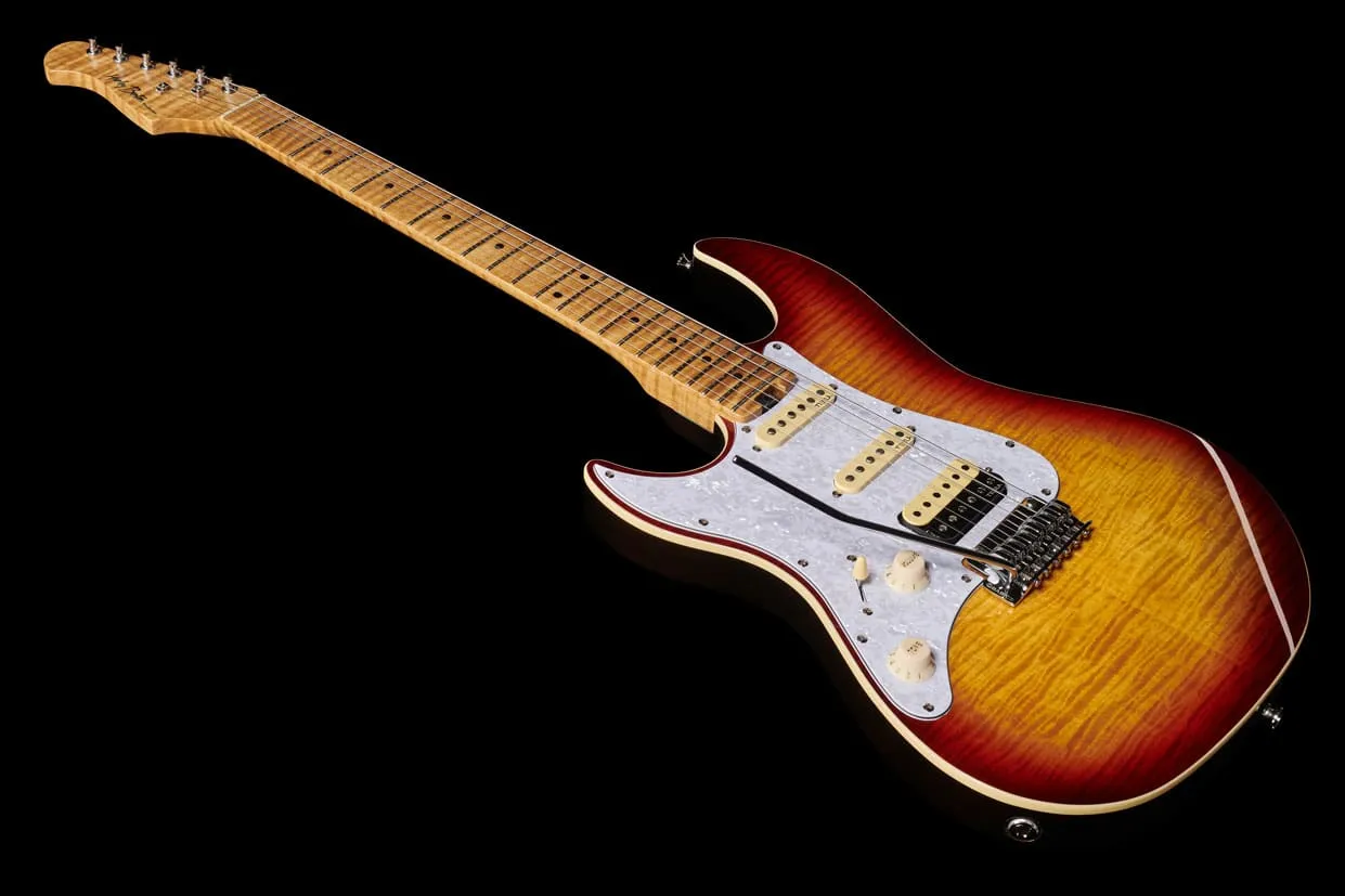 Harley Benton ST-Modern Plus E-Gitarre LH Bengal Burst HSS