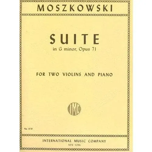 International Moszkowski Suite Op 71 g-Moll Noten