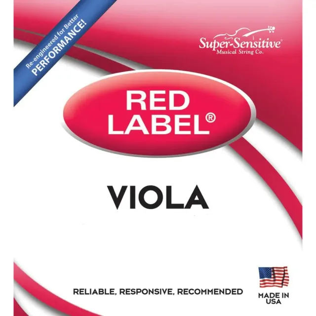 Super-Sensitive Red Label Bratschensaiten Satz 14 Zoll Medium