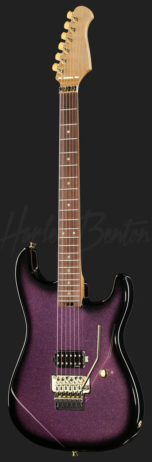 Harley Benton ST-80FR MN E-Gitarre Amethyst Sparkle Floyd Rose