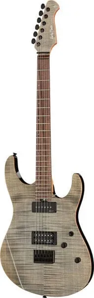 Harley Benton HP-42 Grey Flame E-Gitarre Flamed Maple