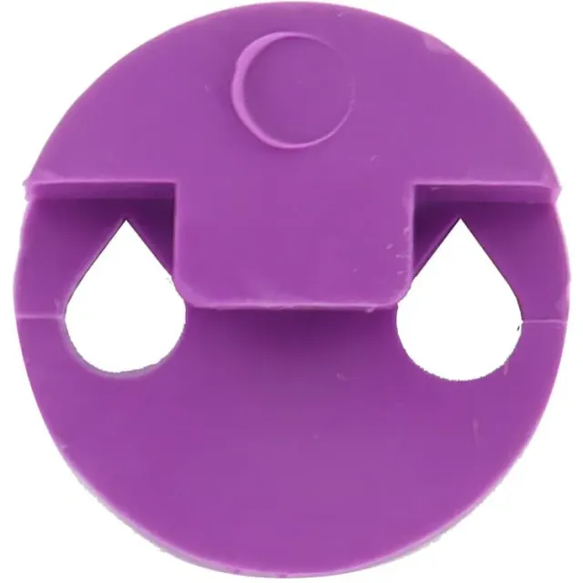 Tourte Dämpfer rund 2 Löcher Violine Lila Gummi