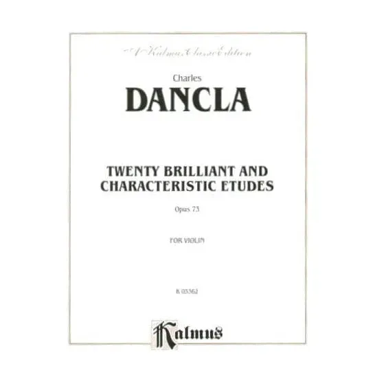 Kalmus Dancla 20 Etüden Op.73 Noten Violine brillant