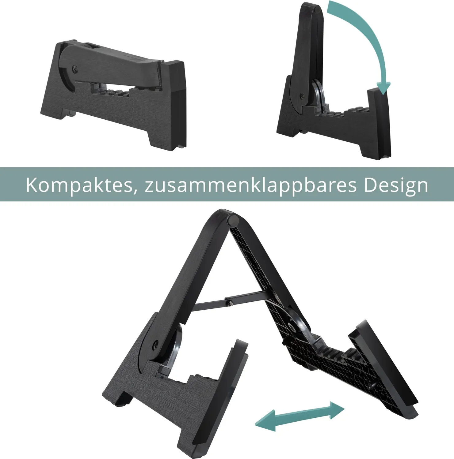 Rocktile GSF-2015S Gitarrenständer faltbar schwarz