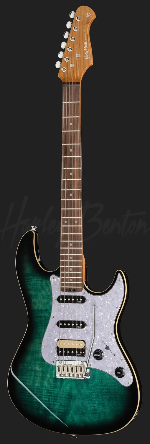 Harley Benton Rock ST-Modern HSS E-Gitarre Blue Burst