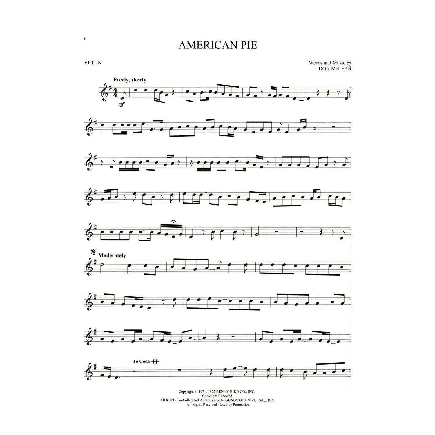 Hal Leonard 100 Greatest Songs Rock Violinenoten Solo